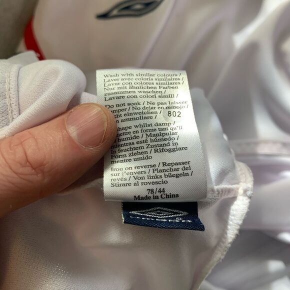 Umbro White England Men's Shirt - Picture 9 of 10